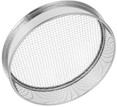 iplusmile Tamiz De Jardín para Tierra y Rocas Malla De Herramienta De Acero Inoxidable para Tamizado De Compost y Separación De Partículas Jardinería