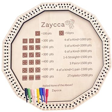 Dtaigou Würfelschalen, Würfelbrett,Family Dice Board | Wood Classic Tragbares Tablett für Familienspiele für Erwachsene für Erwachsene Frauen und Männer für Home Entertainment