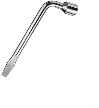 Edelstahl-Steckschlüssel, 17 mm/19 mm/21 mm Radmutternschlüssel, L-förmiges Reifenreparaturwerkzeug, für Autoreparatur (17 mm)