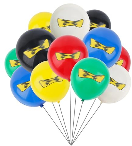 36Stück Geburtstags Luftballons Set, N-inj Luftballons Kindergeburtstag Deko,Geburtstag Balloons, Kinder Geburtstagsfeier Dekorationen