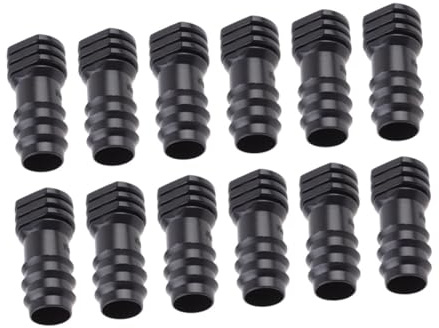 Alasum Bouchons De Tube PE pour Système D'irrigation Goutte à Goutte Jardin Serrage, Lot de 20 Pièces Noirs, Compatibles Micro-Buses, Étanchéité Renforcée, Fixation Sécurisée, Usage Intérieur