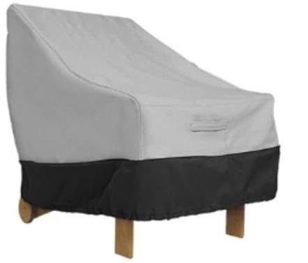 Générique 1pcs Housse Protection pour Fauteuil Exterieur Jardin, 80x 85x 91cm Housse de Chaise Empilables en Tissu Oxford 210D, Bache Fauteuil Jardin avec Corde et Boucle pour Meubles Extérieur