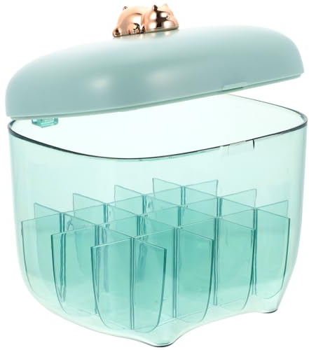 OSALADI Organizer per Rossetto da Tavolo in ABS Resistente Porta Rossetti Multi-Griglia Trasparente per Uso Domestico Supporto Salvaspazio per Trucco e Cosmetici per Camera da Letto e