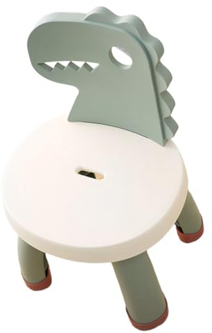 Homoyoyo Kinderstuhl aus Kunststoff Grün, Leicht, Rund, Kindgerecht | Schulanfang Deko, Vorschulstuhl Kindergarten Pp Pvc, Liebevoll und Auffällig