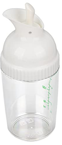 Vistreck 200 Ml Salladsdressingshaker - BPA-fri, Läckagesäker Burk för Dressingar, Såser och Marinader (Vit)