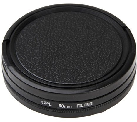 MASUNN 58 Mm Circular Polarizador Cpl Tapa del Filtro Lente para Canon Nikon Sony Olympus Gopro Hero 3 Cámara De Acción