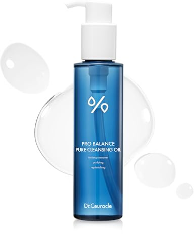 Dr.Ceuracle Pro Balance Pure Cleansing Oil - Makeup Sunscreen Remover Oil Cleanser, Korean Facial Cleanser with Hydrating Finish (155 ml / 5.24 fl. oz.)