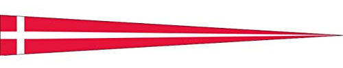 flaggenmeer® Wimpel Dänemark 120 g/m² ca. 40 x 400 cm