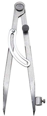 YINETTECH Compas de Mesure Wing Scribe Divider Dessin Pour Travail des Métaux Atelier de Maroquinerie Artisan Architecte Charpentiers Acier au Carbone 8 Pouces 200mm