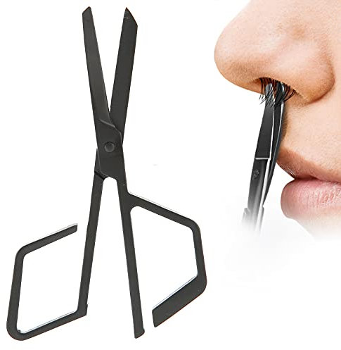 Ciseaux à Poils de Nez Professionnels, Ciseaux à Moustache, Ciseaux à Barbe, Ciseaux à Barbe Hommes GN Ciseaux à Poils de Nez Ciseaux à Moustache Poils de Nez pour Couper les Poils de Barbe, les Poils