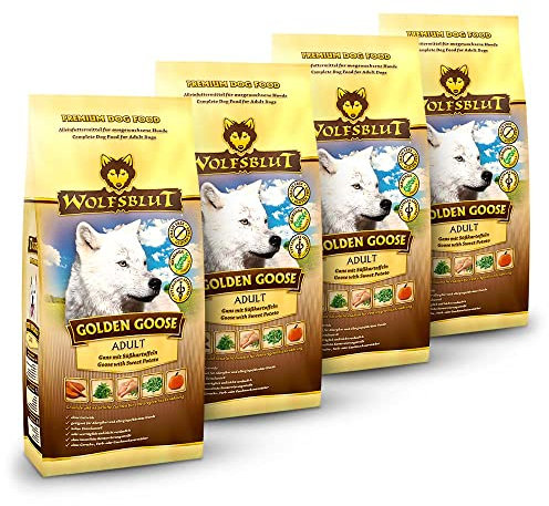 Wolfsblut - Golden Goose - 4 x 2 kg - Gans - Trockenfutter - Hundefutter - Getreidefrei