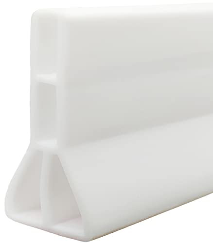 7,6 cm hoher Spritzschutz für Dusche, 248 cm, zusammenklappbar, Wasserdamm, Wasserstopper, um Wasser in der Dusche zu halten, Spritzschutz für begehbare Dusche, 2,5 m