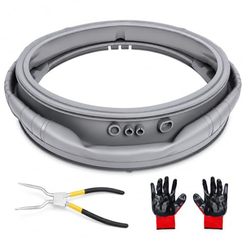 MDS47123619 WM3270CW WM3500CW/00 WM3700HVA/00 Washer Door Gasket Compatibile with LG Front-Load Washing Machines, WM3270CW/00 Door Boot Seal with 383EER4001A Washer Spring Expansion Removal Tool