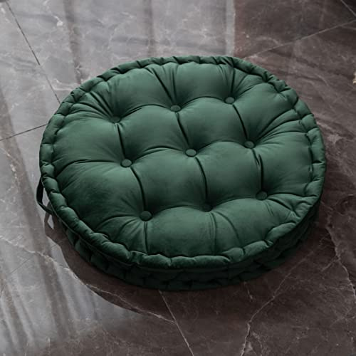 TAGKOMA RUNDES BODENKISSEN NEDERLÄNDISCHER SAMT GRÖSSE 60CM FÜR ERWACHSENE WOHNZIMMER SCHLAFZIMMER KLASSENZIMMER OUTDOOR YOGA MEDITATION