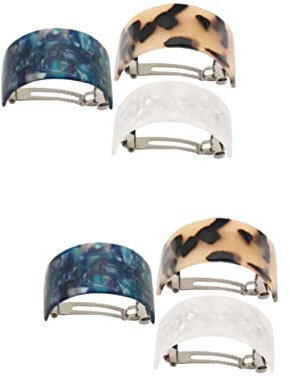 FRCOLOR 6stücke Teiliges Haarschmuck Clips Im Sternenhimmel-design Halbrunde Haarspangen Für Damen Friseur-accessoires Schildpatt Und Sternenblau Für Hochzeiten Und Besondere Anlässe