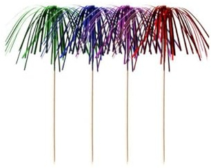 Ameisenkeks® Deko-Picker Feuerwerk Cocktailspieße Eisspieße 100 Stück