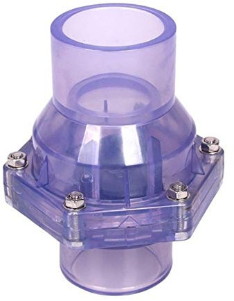 Outils de réparation de tuyaux 2pcs lot ID 40 50 63mm Transparent UPVC Flap clapet anti-retour d'égout désodorisation clapet anti-retour Connecteurs industriels pipe à eau (Color : Transparent, Size
