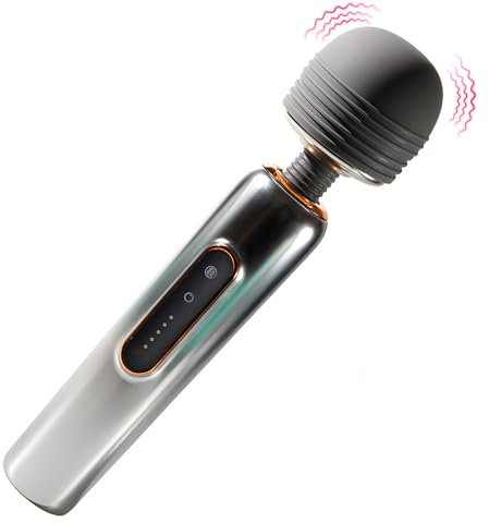 LYAMais Vibrator für Frauen Leises und Starkes Massagegerät mit 10 Vibrationsmodi Doppelte Stimulator Massage-Stab leise AV Vibrator AV Dildo Vibrator Massagestab Sexspielzeug für Frauen und Paare