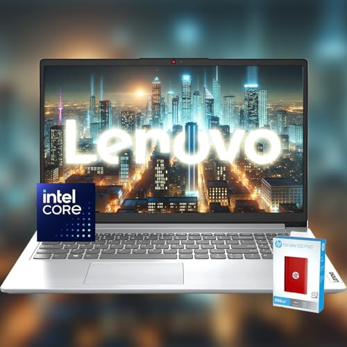 Lenovo Laptop Idea 15 Premium Series • Intel Core • Office 365 de 1 año con almacenamiento en la nube de 1 TB • 20 GB de RAM • 640 GB de almacenamiento (128 GB SSD + 512 GB de HD externo) • Wi-Fi 6 •