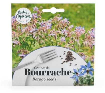 Radis et Capucine - Sachet graines fleurs comestibles - Bourrache