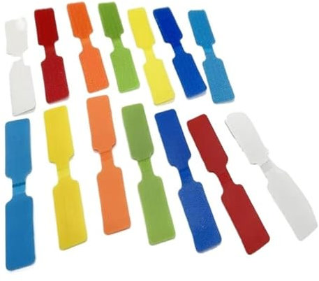 Etiquetas de numeración de cables, 20 unidades de etiquetas autoadhesivas de red impermeables y coloridas for organizar cables eléctricos e identificarlos.