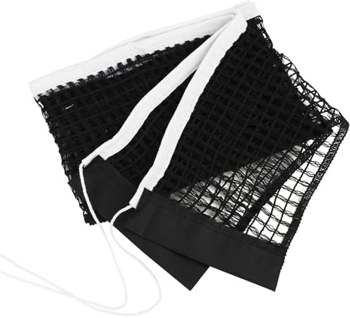 Vxiwscy sourcing map Tischtennisnetz 1.8M, Nylon Ersatznetz für jeden Tisch, Tragbares und Einziehbares Ping Pong Netz, Ideal für Outdoor & Indoor Nutzung, Länge 180cm Breite 15cm Schwarz