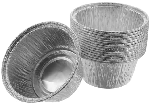 Warmhm 100pezzi Pz Pirottini Per Cupcake in Alluminio Resistenti Al Calore Contenitori Per Dolci Monoporzione e Budini Per Muffin Torte e Feste