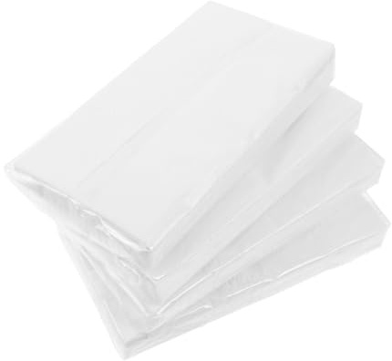 LOLIPPYY Fazzoletti Per Auto 3 Strati Senza Profumo Confezione 4 Pezzi, Fazzoletti Per Visiere Auto Morbidi Resistenti, Articoli Essenziali Per Veicoli e Uso Quotidiano in Famiglia