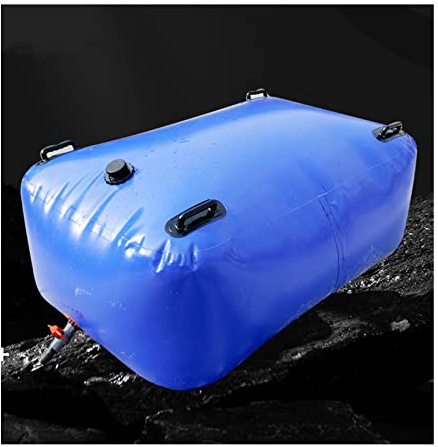 Borsa pieghevole per l'acqua piovana, serbatoio dell'acqua piovana portatile, capacità 2100 litri, con rubinetto, adatta per esterni, giardini e fattorie