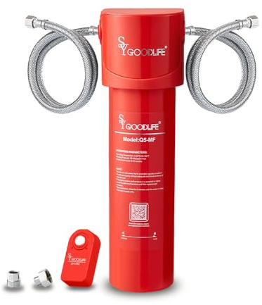 SYGOODLIFE Q5-MF - Système de filtre à eau sous évier - Réduit les fluorures, le plomb, la chlorine et les odeurs, certifié NSF/ANSI 42&53, installation facile et rapide pour la cuisine, avec
