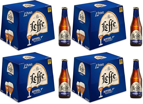 Leffe Rituel 9° Bière Pack 12 Bouteilles 25cl (Lot de 4)