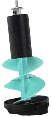 TUXCAXI Taladro para Hielo, Herramienta Robusta para excavación en Hielo, diseñada para una Durabilidad Continua Mientras se Pesca en el océano, Lagos y ríos, Azul, 50 centímetros