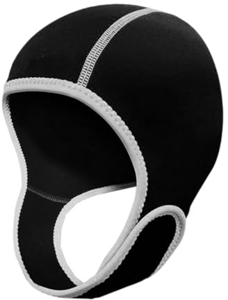 Wswqop Cappuccio da Sub, Cuffia da Nuoto, Cappuccio in Neoprene da 3 Mm, Protezione per Le Orecchie, Comodo da Indossare