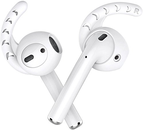 innoGadgets® EarPlugs 2-Set | Attachment compatible with AirPods and EarPods - Unshakable hold in the ear | Including strap | Smooth silicone | White