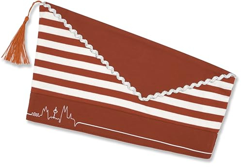 Karnevalshut Schiffchen mit Kölner Skyline, Narrenkappe Rot-Weiß
