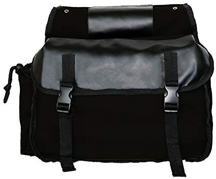 HELLOGIRL Motorrad Packtasche, Motorrad Satteltasche Große Kapazität Motorrad Canvas Packtasche für Die Reise