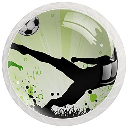 Set di 12 pomelli rotondi per cassettiera, armadietto, armadio, con viti, per casa, ufficio, asilo nido