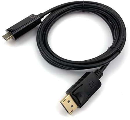 im77r 3 UNIDADES CABLE DISPLAYPORT A HDMI 1,8 METROS 4K 2K COMPATIBLE PARA ORDENADORES, TELEVISION,VIDEOJUEGOS Y MAS DISPOSITIVOS (MACHO A MACHO) LONGITUD 180 CENTIMETROS, 1080P, 2160P.