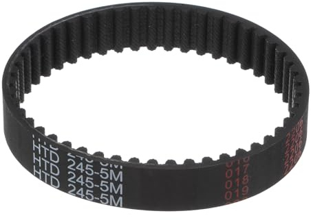 sourcing map HTD-5M Gummi-Zahnriemen, 245 mm Außenumfang x 15 mm Breite x 3,6 mm Höhe, 49 Zähne, geschlossene Schlaufe Riemenscheibe, 5 mm Teilung