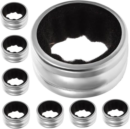 COLLBATH 8pcs Leak Wine Ring Bottle Drip Collar Wine Bottle Stoppers Vacuum Seal Keeper