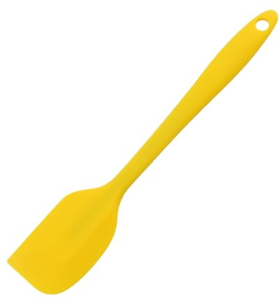 Mitoydoe Spatule de cuisine en silicone résistant à la chaleur pour la cuisson, le grattage, le mélange, coloré, résistant à la chaleur, antiadhésif, sans BPA, jaune