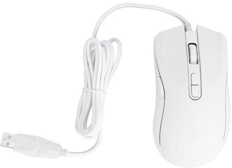 ciciglow Einstellbare DPI-Gaming-Maus mit Flexiblen Tasten, Farbenfroher Hintergrundbeleuchtung, Kabelgebundene Optische USB-Computermaus für Gamer