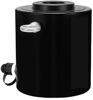 VEIBAO Jack da Pavimento, Jack Idraulico, Jack a Mano, Martinetto Idraulico con Cilindro a Foro Cavo da 60 tonnellate, 50 mm, Corsa da 60 tonnellate, 50 mm per SUV e Camion