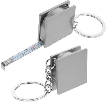 DOITOOL Lot De 3 Mini-mètres À Ruban Porte-clés Règle Mètre Ruban 1 M Outil De Mesure Portable De Haute Précision Pour Usage Domestique Et Extérieur 2 Pièces X 3