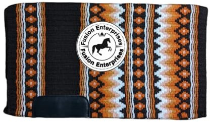 EQUIEMPRESS Sattelunterlage Western Show/Westernsatteldecke aus Neuseelandwolle, Top Wool Pad Sensor Flex (Anpassung möglich) A-105 (36 x 42)