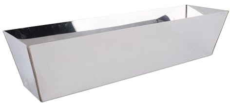 Stainless Steel Plastering Bowl, Non Stick Mixing Pan Comfortable Grip, Easy Cleaning for Cement, Mortar, Putty, Paint with Strength and Durability