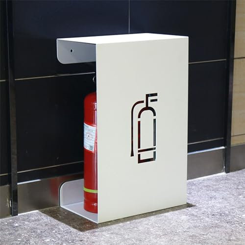 Extintor de incendios con señal indicadora, funda decorativa de soldadura de hierro para seguridad contra incendios, soporte tipo C