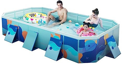 Kiddie Pool - Hard Plastic, Foldable Pool for Dogs, Cats, and Kids - Summer Portable Play Pool for Indoor & Outdoor Use