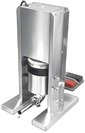 Electric Sausage Stuffer Machine, 3L Stainless Steel Commercial Meat Filler with 3 Nozzles, Sausage Roll Making Machine for Home, Butcher Shop, and Restaurant Use