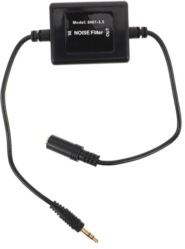 KOMBIUDA Filtro Anti-rumore Audio per Auto Soppressore di Ronzio e Ground Loop Dispositivo di Isolamento del Rumore senza Alimentazione per Altoparlanti